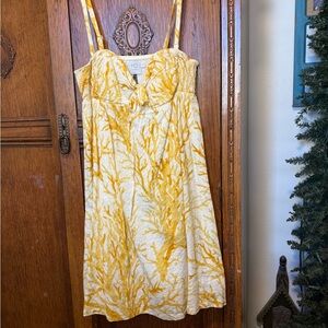 HD in Paris Sunlit Yellow and Cream Mini Dress